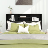 NNEVL Headboard Cabinet Black 140x19x103.5 cm