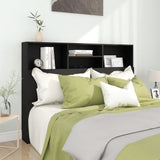 NNEVL Headboard Cabinet Black 140x19x103.5 cm