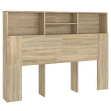 NNEVL Headboard Cabinet Sonoma Oak 140x19x103.5 cm