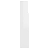 NNEVL Headboard Cabinet High Gloss White 140x19x103.5 cm