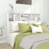 NNEVL Headboard Cabinet High Gloss White 140x19x103.5 cm