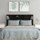 NNEVL Headboard Cabinet Black 160x19x103.5 cm