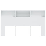 NNEVL Headboard Cabinet White 180x19x103.5 cm