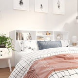 NNEVL Headboard Cabinet White 180x19x103.5 cm