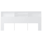 NNEVL Headboard Cabinet White 220x19x103.5 cm