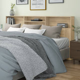 NNEVL Headboard Cabinet Sonoma Oak 220x19x103.5 cm