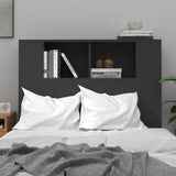 NNEVL Headboard Cabinet Black 100x18.5x104.5 cm