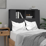 NNEVL Headboard Cabinet Black 100x18.5x104.5 cm