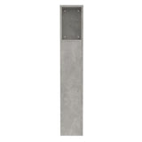 NNEVL Headboard Cabinet Concrete Grey 100x18.5x104.5 cm