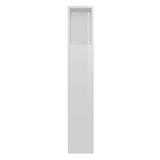 NNEVL Headboard Cabinet High Gloss White 100x18.5x104.5 cm