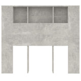 NNEVL Headboard Cabinet Concrete Grey 120x18.5x104.5 cm