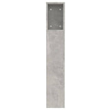 NNEVL Headboard Cabinet Concrete Grey 120x18.5x104.5 cm