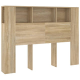 NNEVL Headboard Cabinet Sonoma Oak 140x18.5x104.5 cm