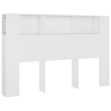 NNEVL Headboard Cabinet White 160x18.5x104.5 cm