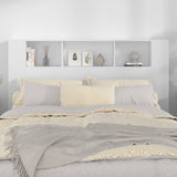 NNEVL Headboard Cabinet White 160x18.5x104.5 cm