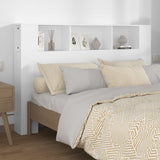 NNEVL Headboard Cabinet White 160x18.5x104.5 cm
