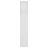 NNEVL Headboard Cabinet White 180x18.5x104.5 cm