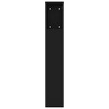 NNEVL Headboard Cabinet Black 180x18.5x104.5 cm
