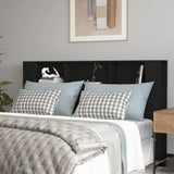 NNEVL Headboard Cabinet Black 180x18.5x104.5 cm