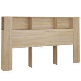 NNEVL Headboard Cabinet Sonoma Oak 180x18.5x104.5 cm