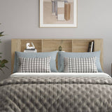 NNEVL Headboard Cabinet Sonoma Oak 180x18.5x104.5 cm
