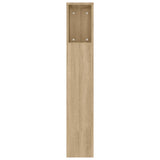 NNEVL Headboard Cabinet Sonoma Oak 180x18.5x104.5 cm