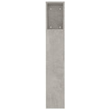 NNEVL Headboard Cabinet Concrete Grey 180x18.5x104.5 cm