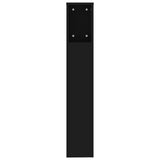 NNEVL Headboard Cabinet Black 200x18.5x104.5 cm