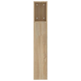 NNEVL Headboard Cabinet Sonoma Oak 200x18.5x104.5 cm