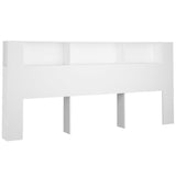 NNEVL Headboard Cabinet White 220x18.5x104.5 cm