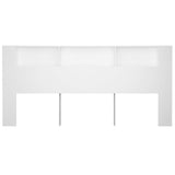 NNEVL Headboard Cabinet White 220x18.5x104.5 cm