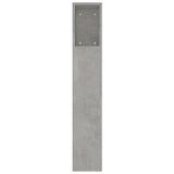 NNEVL Headboard Cabinet Concrete Grey 220x18.5x104.5 cm