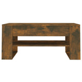 NNEVL Coffee Table Smoked Oak 102x55x45 cm Engineered Wood