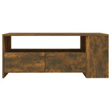 NNEVL Coffee Table Smoked Oak 102x55x42 cm Engineered Wood