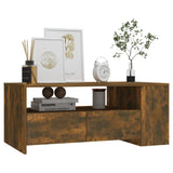 NNEVL Coffee Table Smoked Oak 102x55x42 cm Engineered Wood