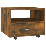NNEVL Coffee Table Smoked Oak 55x55x40 cm Engineered Wood