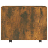 NNEVL Coffee Table Smoked Oak 55x55x40 cm Engineered Wood