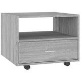 NNEVL Coffee Table Grey Sonoma 55x55x40 cm Engineered Wood