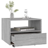 NNEVL Coffee Table Grey Sonoma 55x55x40 cm Engineered Wood