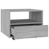 NNEVL Coffee Table Grey Sonoma 55x55x40 cm Engineered Wood