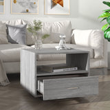 NNEVL Coffee Table Grey Sonoma 55x55x40 cm Engineered Wood