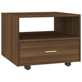 NNEVL Coffee Table Brown Oak 55x55x40cm Engineered Wood