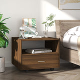 NNEVL Coffee Table Brown Oak 55x55x40cm Engineered Wood