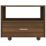 NNEVL Coffee Table Brown Oak 55x55x40cm Engineered Wood