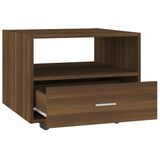 NNEVL Coffee Table Brown Oak 55x55x40cm Engineered Wood