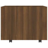 NNEVL Coffee Table Brown Oak 55x55x40cm Engineered Wood