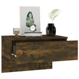 NNEVL Wall-mounted Bedside Cabinets 2 pcs Smoked Oak