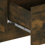 NNEVL Wall-mounted Bedside Cabinets 2 pcs Smoked Oak