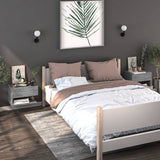 NNEVL Wall-mounted Bedside Cabinet Grey Sonoma