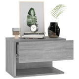 NNEVL Wall-mounted Bedside Cabinet Grey Sonoma